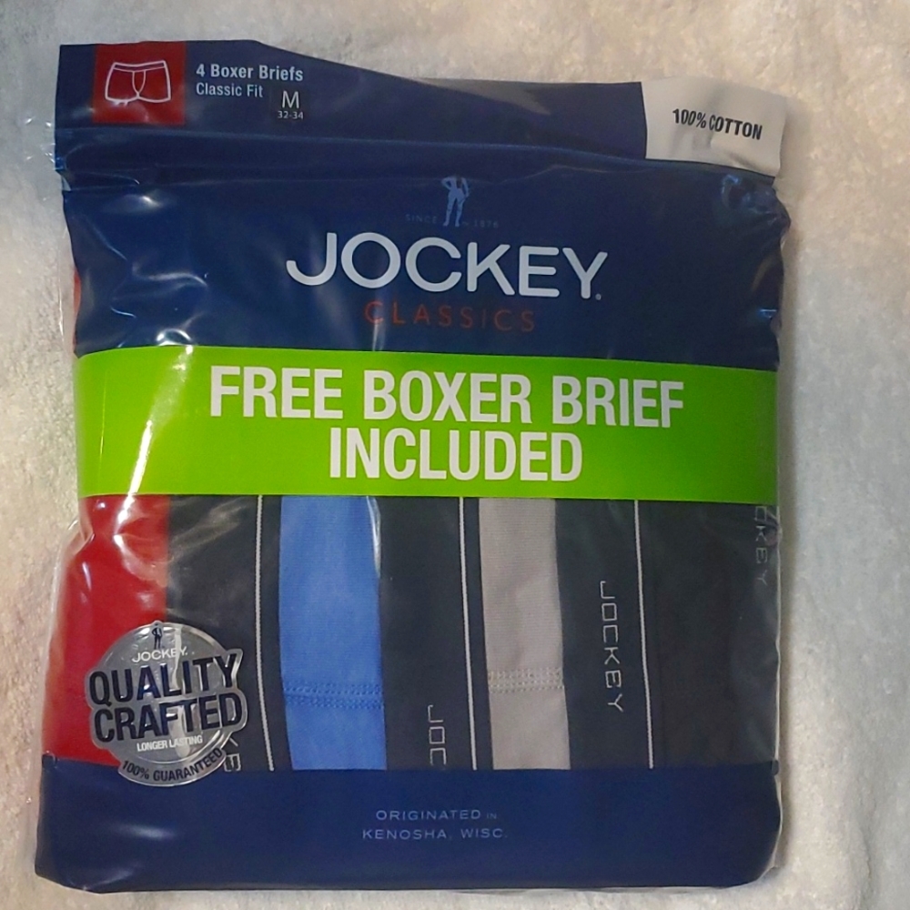 Jockey Men Boxer Briefs 4 Pairs